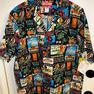 HAWAIIAN BUTTON UP SHORT SLEEVE SHIRT